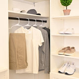 ClosetSelect Plastic White Hanger 10 pk