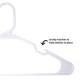 ClosetSelect Plastic White Hanger 10 pk