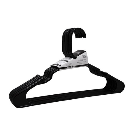 ClosetSelect Plastic Black Hanger 10 pk