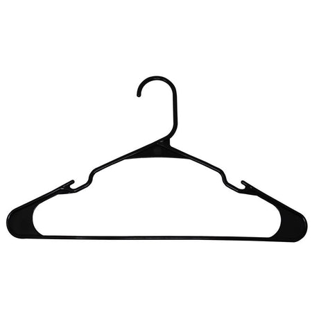 ClosetSelect Plastic Black Hanger 10 pk