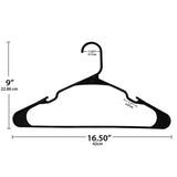 ClosetSelect Plastic Black Hanger 10 pk