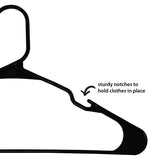 ClosetSelect Plastic Black Hanger 10 pk