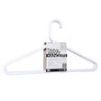 ClosetSelect Plastic White Heavy Duty Clothes Hangers 3 pk