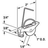 Prime-Line 1 in. D X 1/4 in. L Nylon/Steel Tension Roller Assembly 2 pk