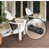 Slipstick Gorilla Outdoor Gray Tap-On Marine Grade Berber Chair Glide 8 pk