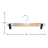 ClosetSelect Wood Brown Skirt/Slack Hanger 5 pk