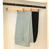 ClosetSelect Wood Brown Skirt/Slack Hanger 5 pk