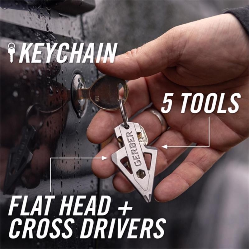 Gerber Metal Silver Multi-Tool Key