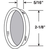 Prime-Line 2-1/8 in. L Matte Black Steel Door Pull