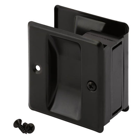 Prime-Line 2.75 in. L Satin Nickel Black Brass Door Pull