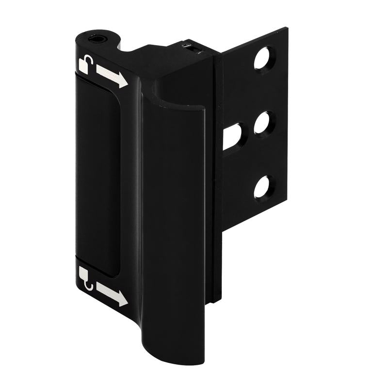 Prime-Line Black Aluminum Door Holder Kit 1 pc