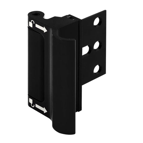 Prime-Line Black Aluminum Door Holder Kit 1 pc