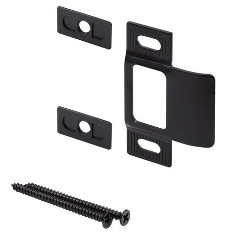 Prime-Line Black Metal Door Strike 1 pc