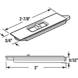 Prime-Line White Plastic Window Tilt Latch 3/4 in. W X 2-7/8 in. L 2 pk