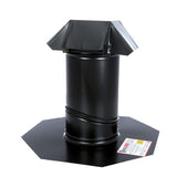 Air Vent 15 in. W X 15 in. L Galvanized Steel Roof Flashing Black