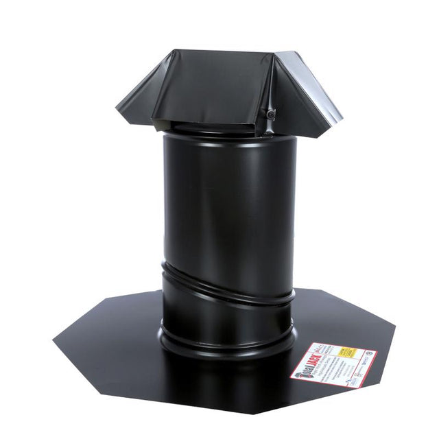 Air Vent 15 in. W X 15 in. L Galvanized Steel Roof Flashing Black