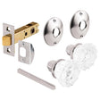 Prime-Line Satin Nickel Doorknob Latch Set Right or Left Handed