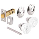 Prime-Line Satin Nickel Doorknob Latch Set Right or Left Handed
