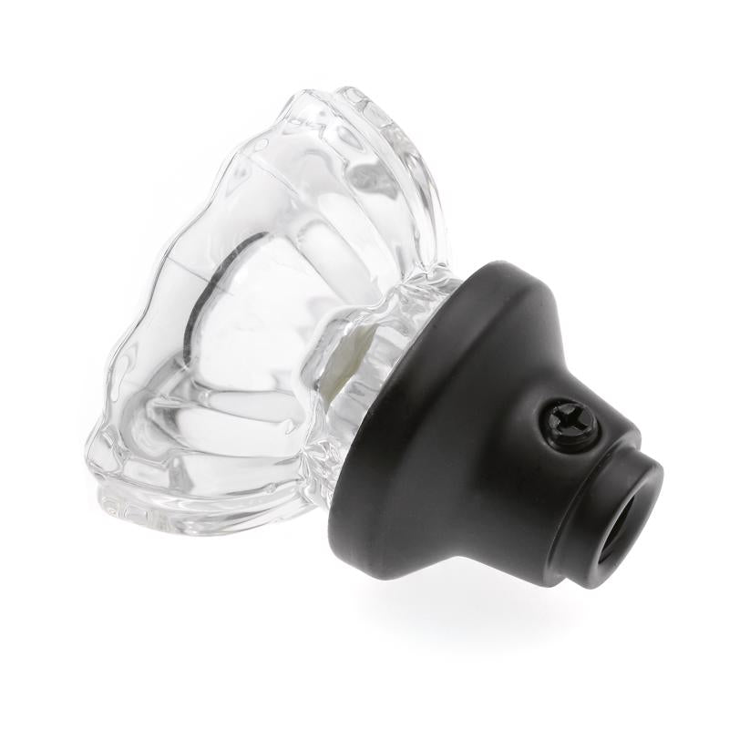 Prime-Line Matte Black Deadbolt and Passage Door Knob 1.75 in.