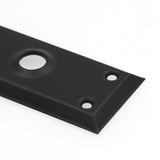 Prime-Line Matte Black Deadbolt and Passage Door Knob 1.75 in.