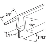 Prime-Line Clear Vinyl Door Bottoms 1 pc