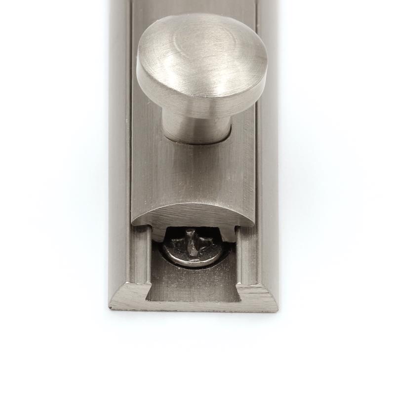 Prime-Line Satin Nickel Solid Brass Surface Bolt