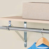 Knape & Vogt Closet-Pro 96 in. L X 1-1/4 in. D Chrome Steel Closet Rod