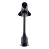 Ace Zinc Matte Black Door Stop Mounts to door 0 in.