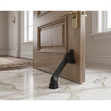 Ace Zinc Matte Black Door Stop Mounts to door 0 in.