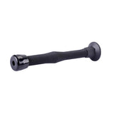 Ace Steel w/Plastic Tip Matte Black Spring Door Stop Mounts to base trim 0 in.