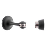 Ace Steel Matte Black Door Stop Mounts to floor 0 in.