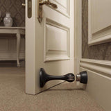 Ace Steel Matte Black Door Stop Mounts to floor 0 in.