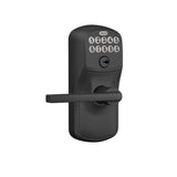 Schlage Matte Black Metal Electronic Touch Pad Entry Lever