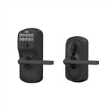 Schlage Matte Black Metal Electronic Touch Pad Entry Lever