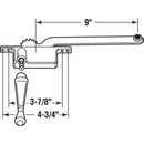 Prime-Line Silver Aluminum Left Single-Arm Casement Window Operator For Steel Framed Windows