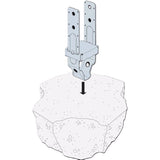 Simpson Strong-Tie 6.25 in. H X 3.56 in. W 12 Ga. Galvanized Steel Post Base