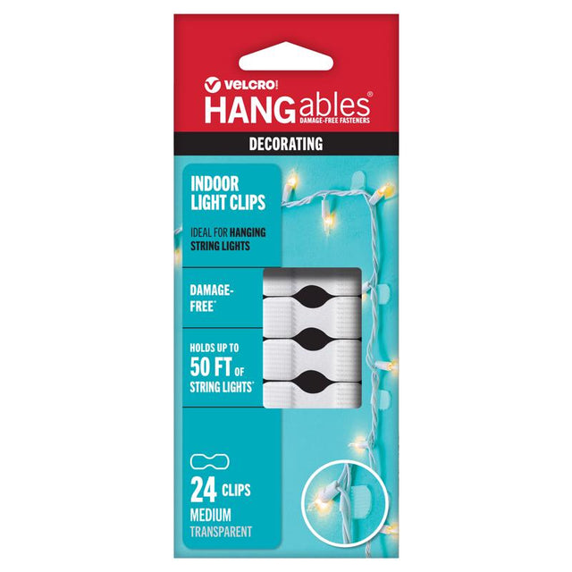VELCRO Brand Medium Plastic Light Clips 1 pk