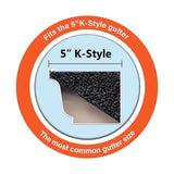 GutterFoam Original 5 in. W X 36 in. L Black Polyester Foam Gutter Guard 1 pk