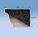 GutterFoam Original 5 in. W X 36 in. L Black Polyester Foam Gutter Guard 1 pk