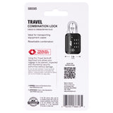 Ace 1-1/2 in. H X 1 in. W X 1/4 in. L Zinc Alloy 3-Dial Combination Luggage Lock