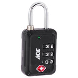 Ace 1-1/2 in. H X 1 in. W X 1/4 in. L Zinc Alloy 3-Dial Combination Luggage Lock