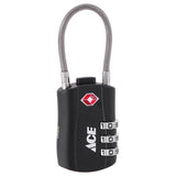 Ace 1-3/4 in. H X 1 in. W X 1/8 in. L Zinc Alloy 3-Dial Combination Luggage Lock