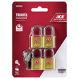 Ace 3/4 in. H X 3/4 in. W X 3/8 in. L Brass Key Luggage Lock
