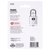 Ace 3/4 in. H X 3/4 in. W X 3/8 in. L Brass Key Luggage Lock