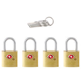 Ace 3/4 in. H X 3/4 in. W X 3/8 in. L Brass Key Luggage Lock