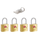 Ace 3/4 in. H X 3/4 in. W X 3/8 in. L Brass Key Luggage Lock