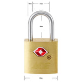 Ace 3/4 in. H X 3/4 in. W X 3/8 in. L Brass Key Luggage Lock