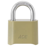 Ace 1-5/8 in. H X 2 in. W X 1 in. L Zinc Alloy 4-Dial Combination Padlock