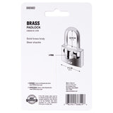 Ace 1-1/4 in. H X 1-1/2 in. W X 1/2 in. L Brass Double Locking Padlock