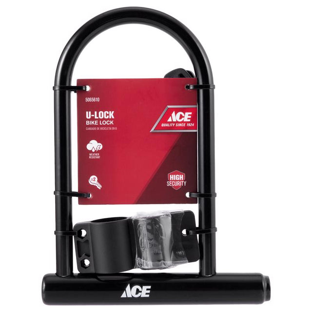 Ace 7-5/8 in. W Steel Key U-Bar Lock